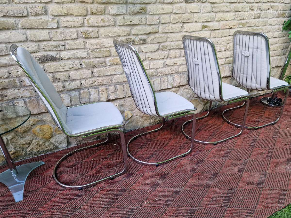 Vintažinės autorinės chromo kėdės - nuotraukos Nr. 14