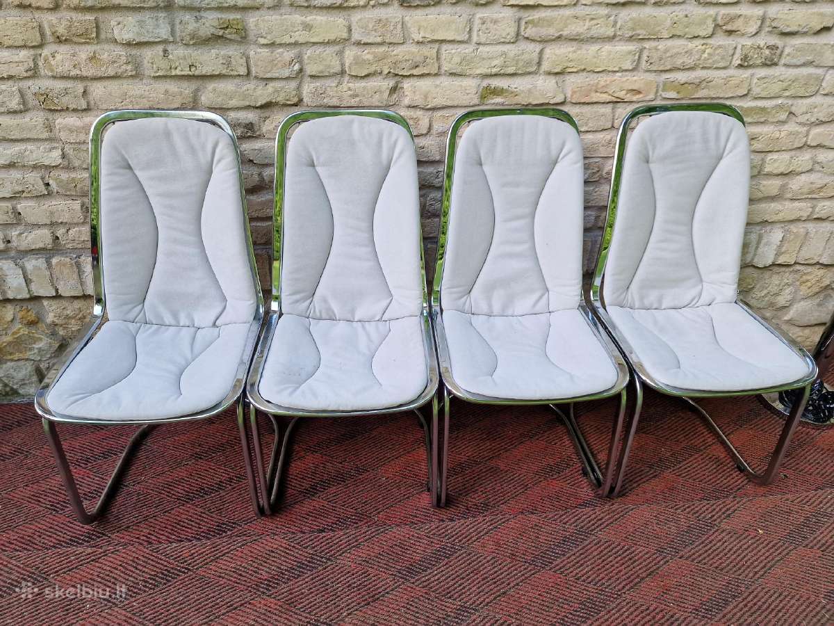 Vintažinės autorinės chromo kėdės - nuotraukos Nr. 27