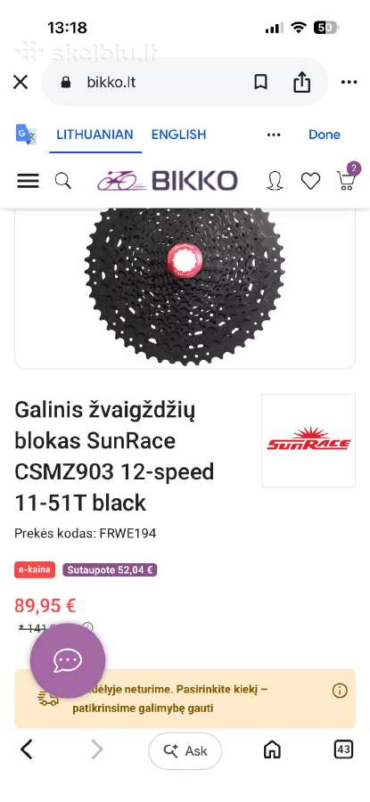 Apynaujis MTB dviracio ratas 28 coliu - nuotraukos Nr. 6