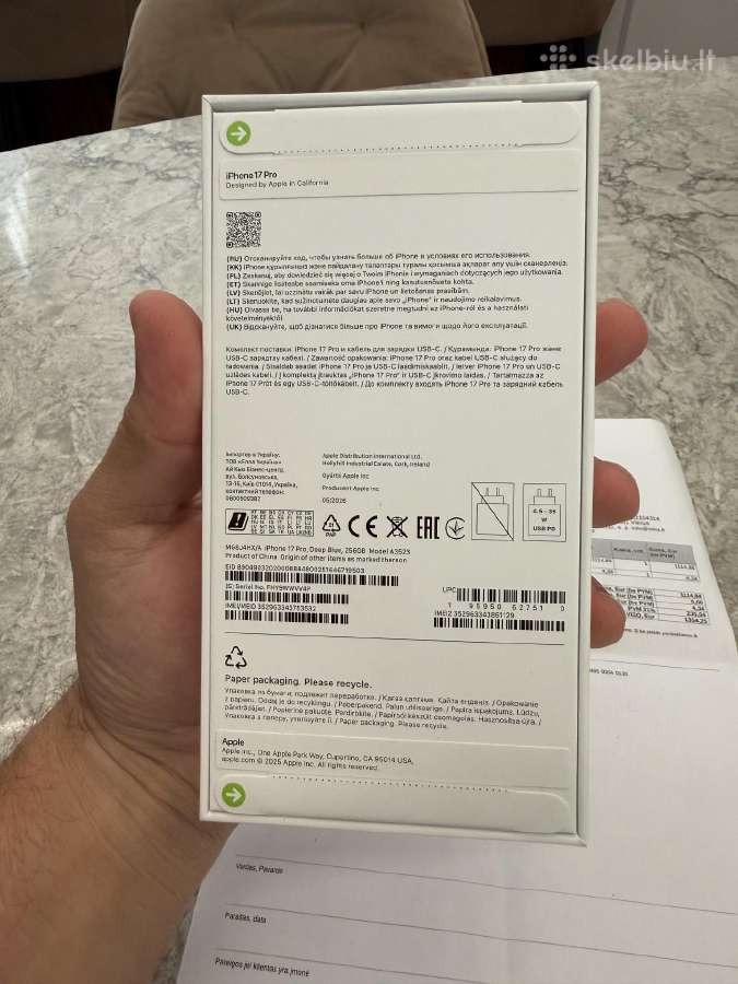 iPhone 17 pro, 256gb naujas - nuotraukos Nr. 3