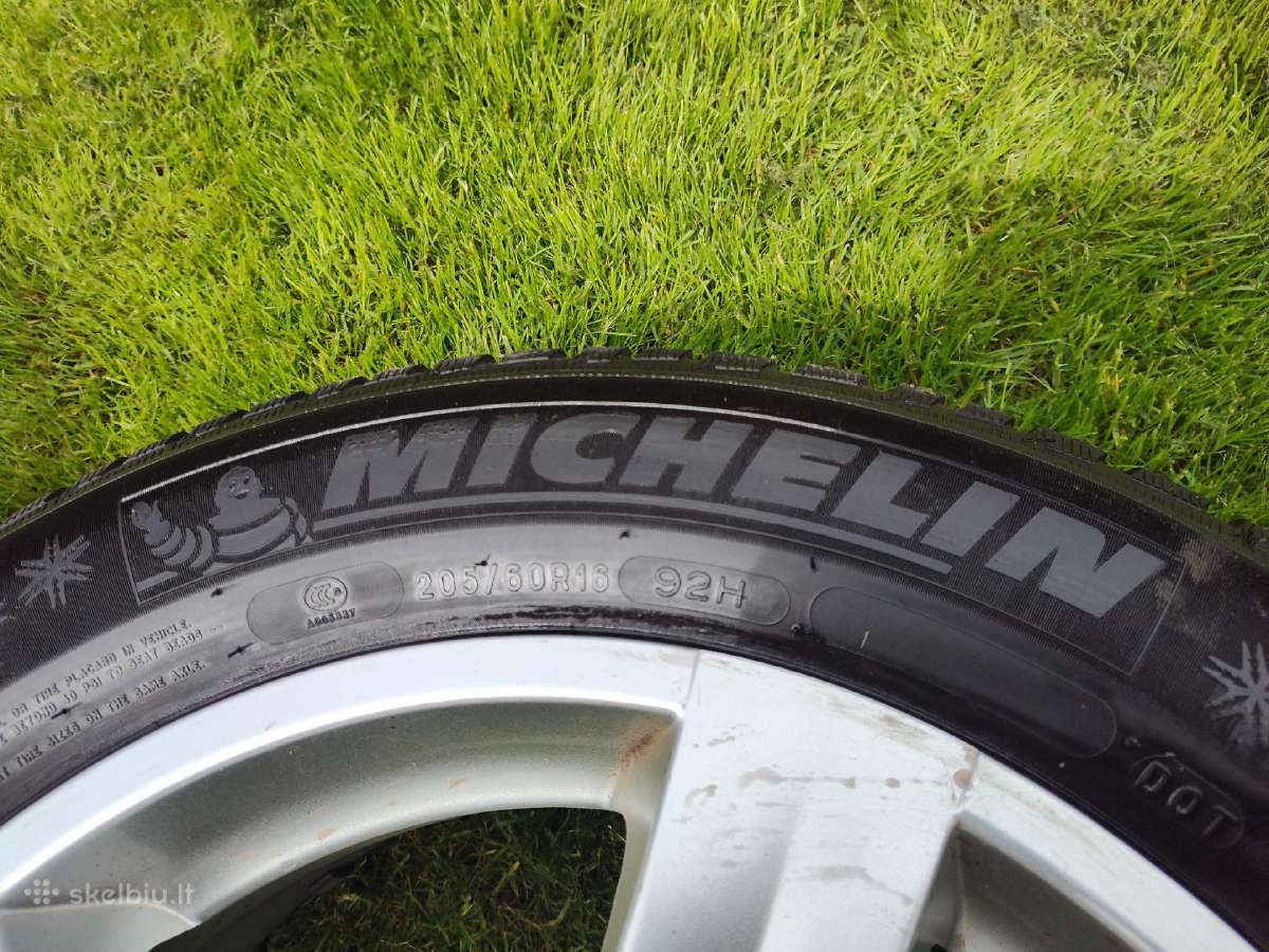 Autec 16" 5x114.3 Michelin Alpin 5 205/60r16 - nuotraukos Nr. 2