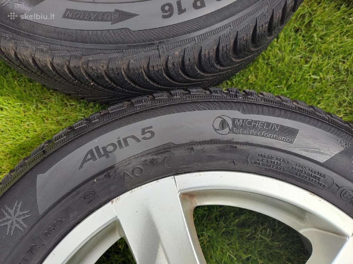 Autec 16" 5x114.3 Michelin Alpin 5 205/60r16 - nuotraukos Nr. 4