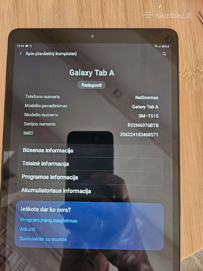 Samsung galaxy Tab A (2019) T-515