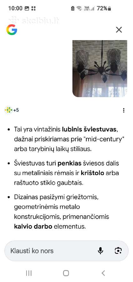 Šviestuvai,lempos - nuotraukos Nr. 2