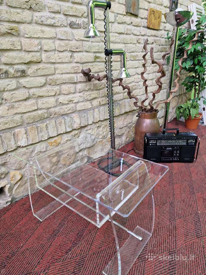 Vintažinis mid century poliakrilo staliukas - nuotraukos Nr. 16