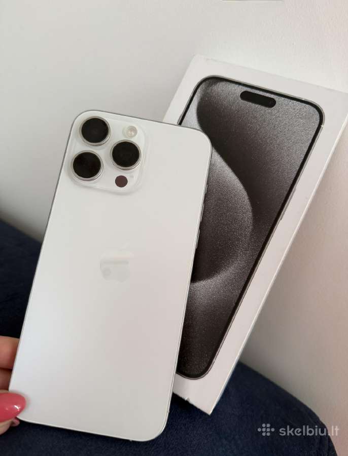 Parduodamas idealios būklės „iPhone 15 Pro Max