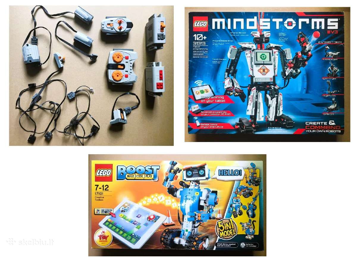 Lego Robotai, 3 komplektai