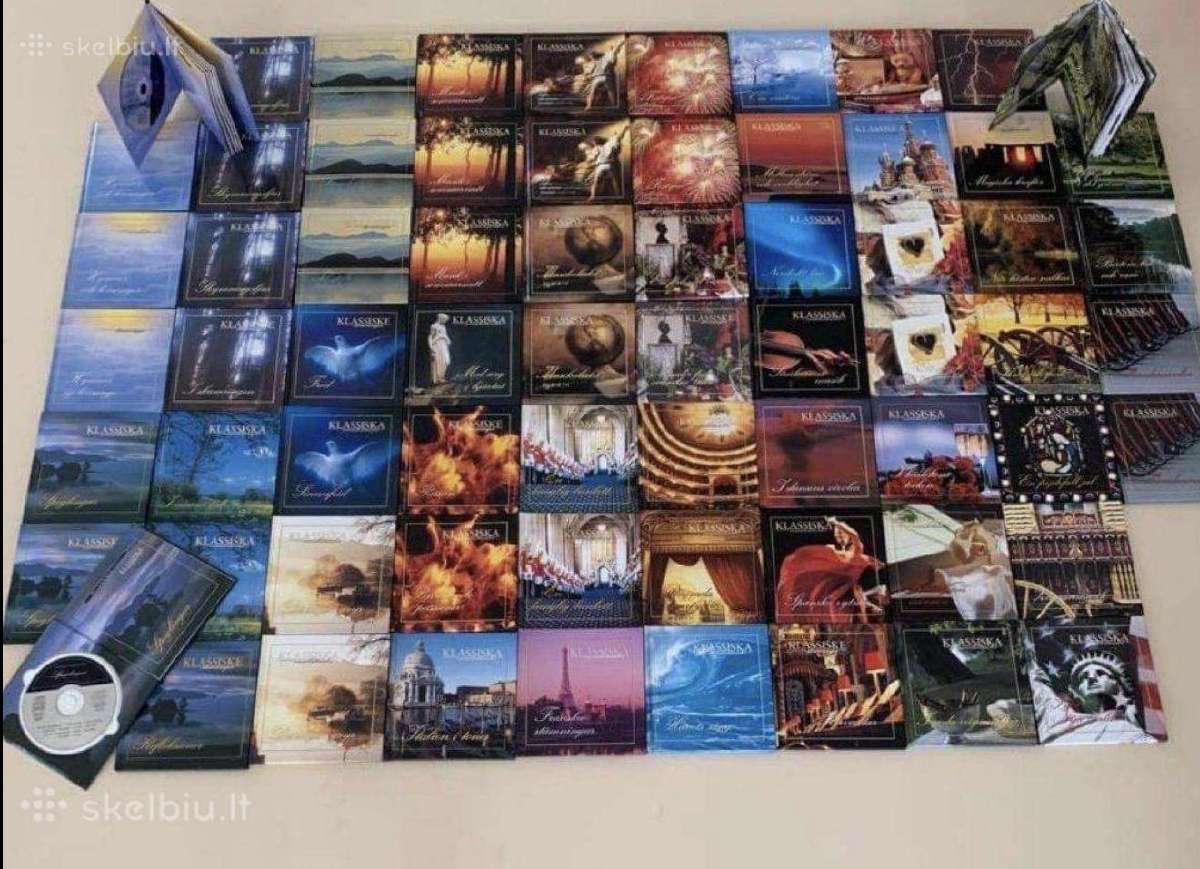 CD kolekcija 70 vnt klasikinė muzika