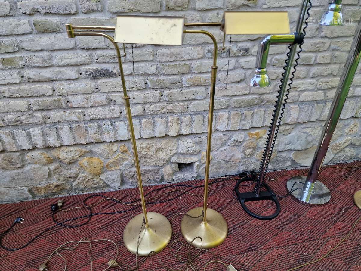 Vintažiniai mid century žalvariniai toršerai - nuotraukos Nr. 3