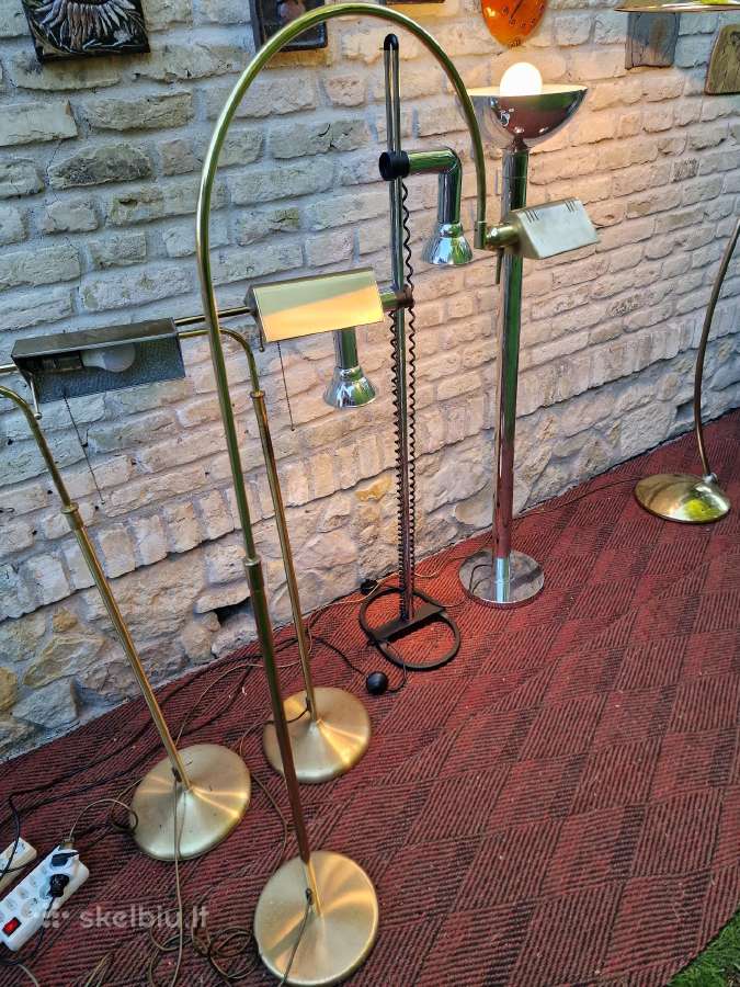 Vintažiniai mid century žalvariniai toršerai - nuotraukos Nr. 6