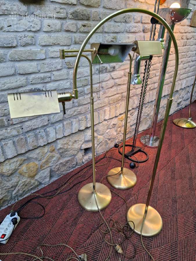 Vintažiniai mid century žalvariniai toršerai - nuotraukos Nr. 9