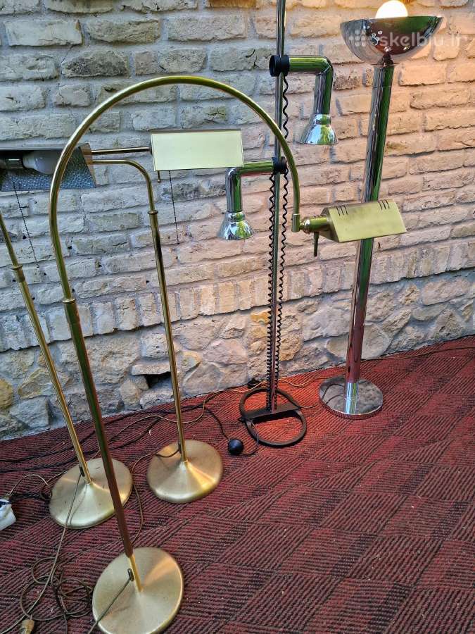 Vintažiniai mid century žalvariniai toršerai - nuotraukos Nr. 10