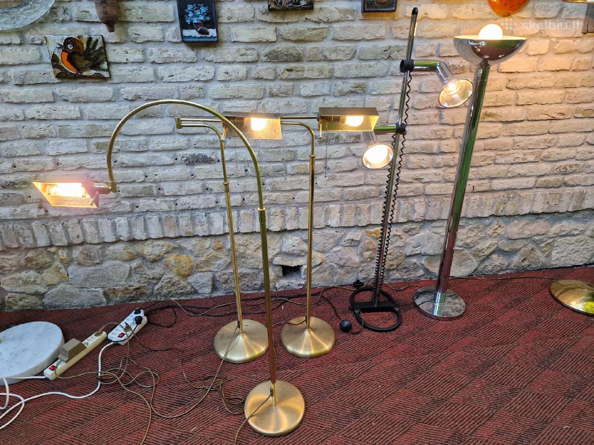 Vintažiniai mid century žalvariniai toršerai - nuotraukos Nr. 12
