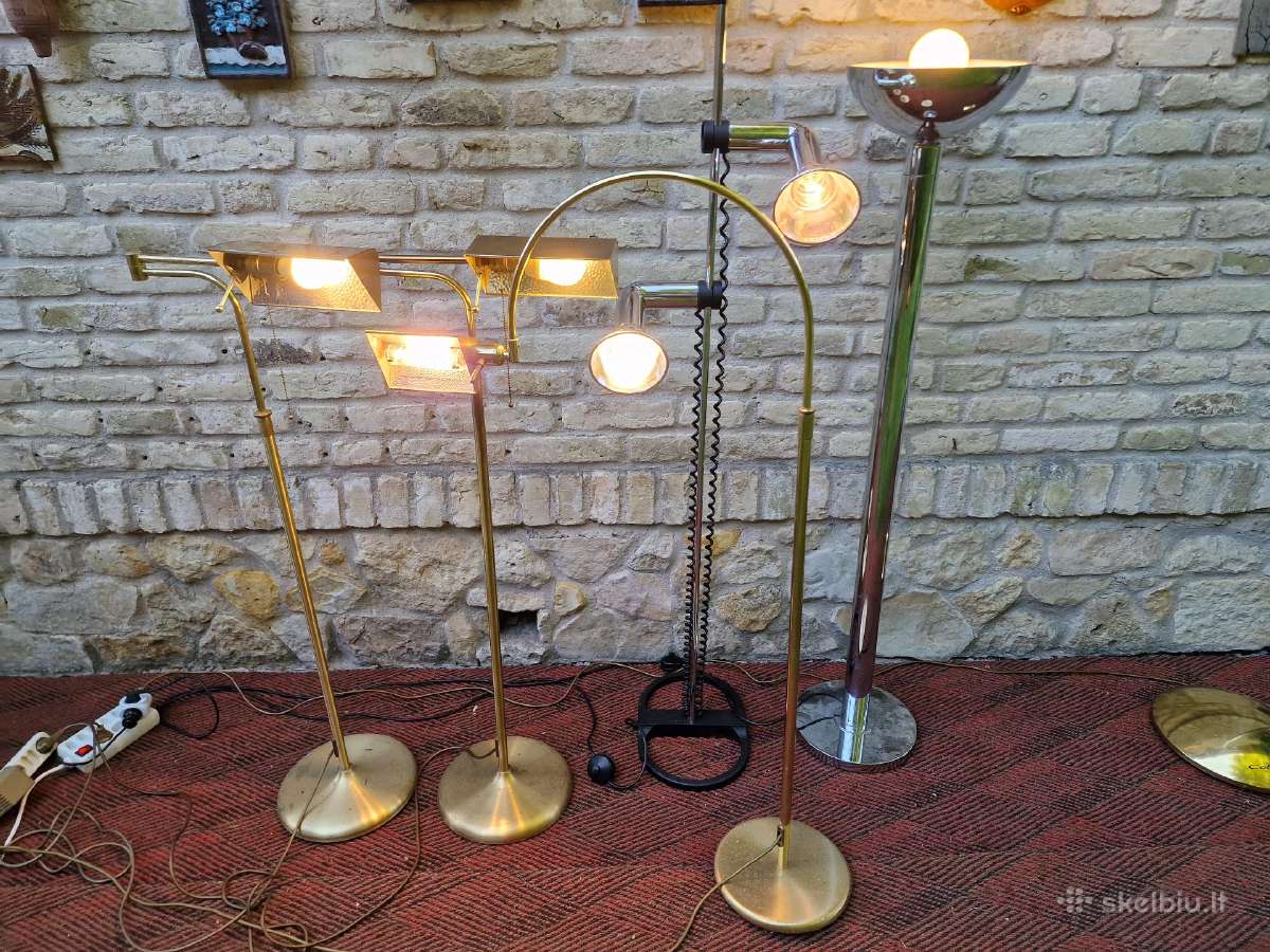 Vintažiniai mid century žalvariniai toršerai - nuotraukos Nr. 13