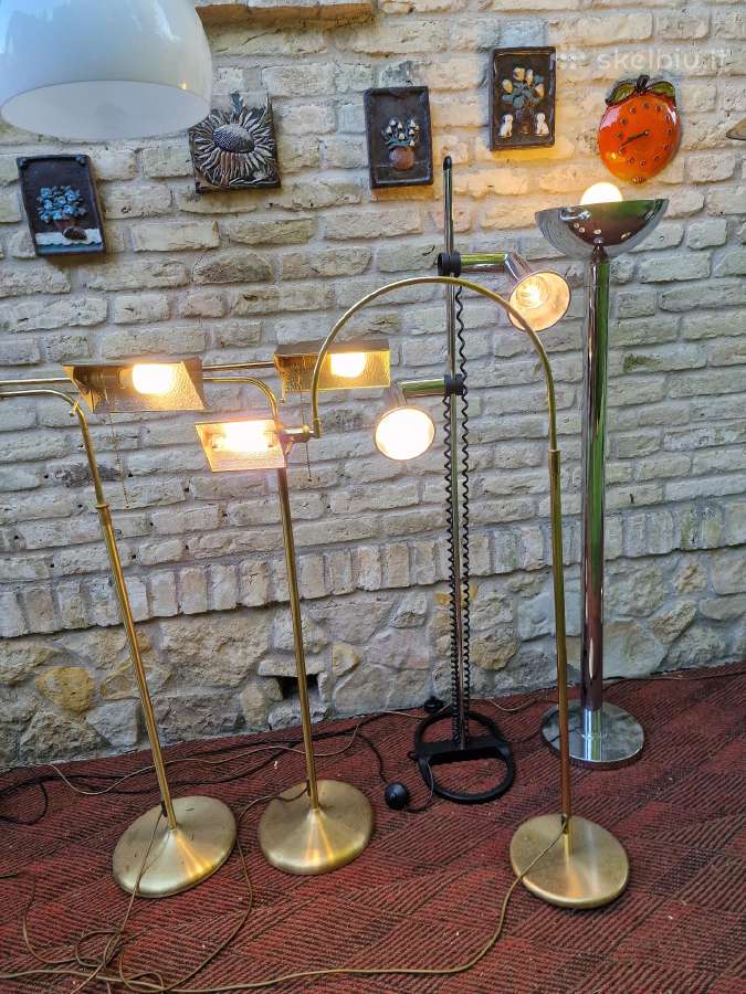 Vintažiniai mid century žalvariniai toršerai - nuotraukos Nr. 14