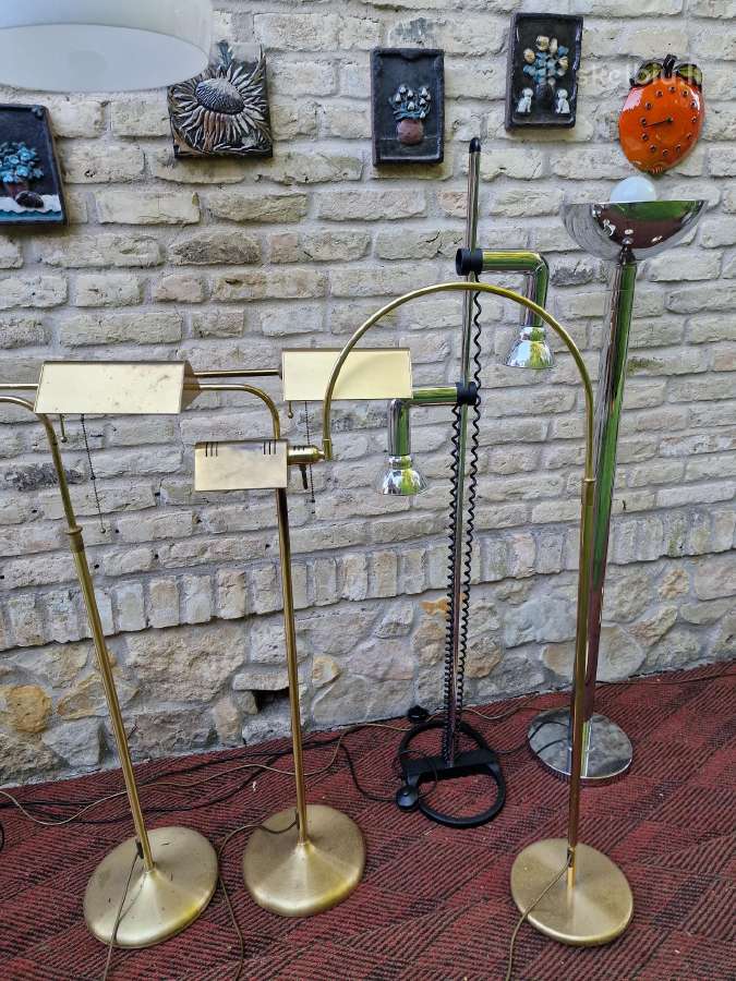 Vintažiniai mid century žalvariniai toršerai - nuotraukos Nr. 17