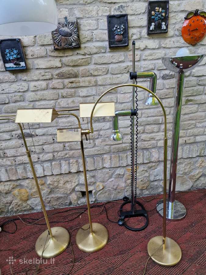 Vintažiniai mid century žalvariniai toršerai - nuotraukos Nr. 18