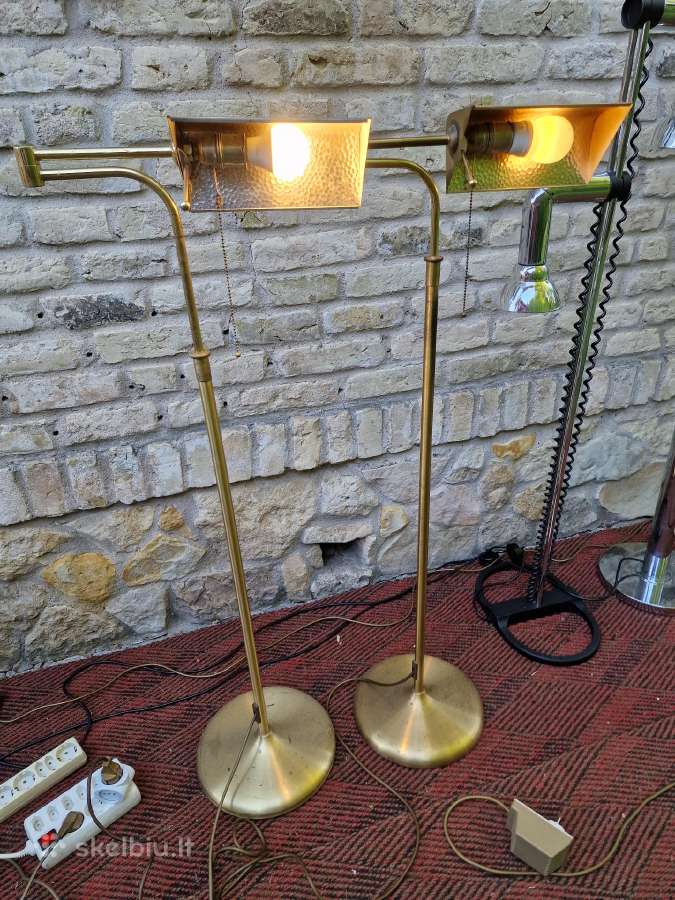 Vintažiniai mid century žalvariniai toršerai - nuotraukos Nr. 21