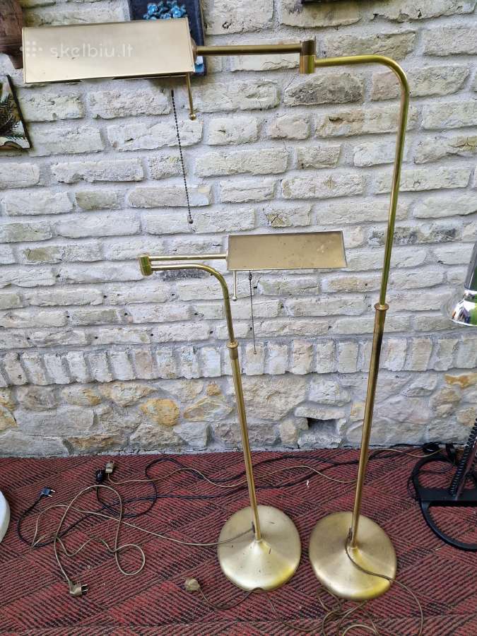 Vintažiniai mid century žalvariniai toršerai - nuotraukos Nr. 27