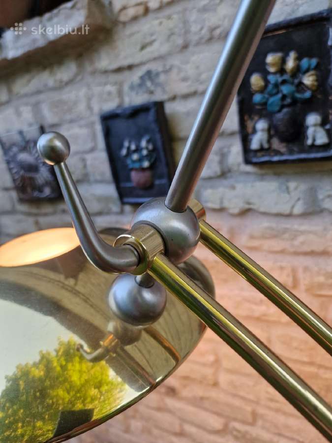 Vintažinis Space Age žalvario autorinis toršeras - nuotraukos Nr. 5
