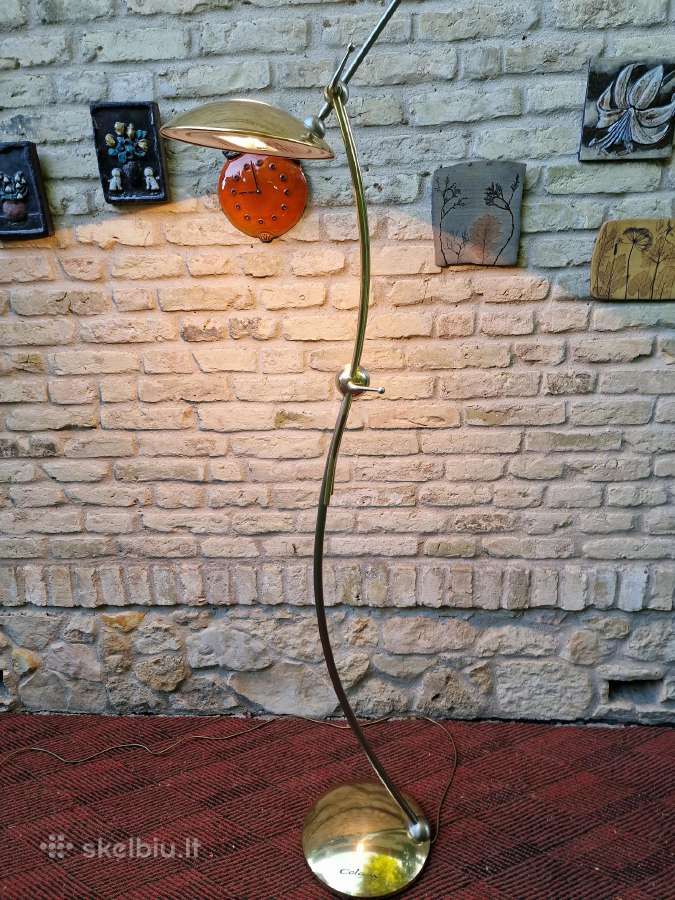 Vintažinis Space Age žalvario autorinis toršeras - nuotraukos Nr. 7