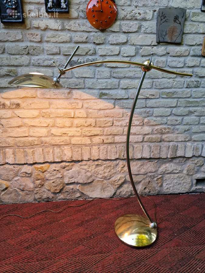 Vintažinis Space Age žalvario autorinis toršeras - nuotraukos Nr. 8