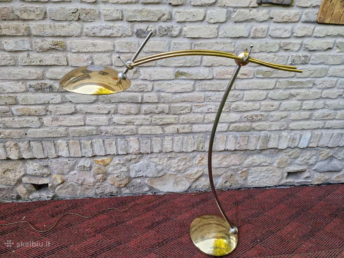 Vintažinis Space Age žalvario autorinis toršeras - nuotraukos Nr. 9