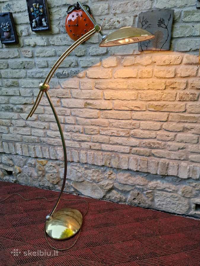 Vintažinis Space Age žalvario autorinis toršeras - nuotraukos Nr. 26