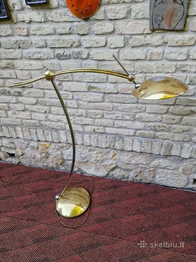 Vintažinis Space Age žalvario autorinis toršeras - nuotraukos Nr. 27