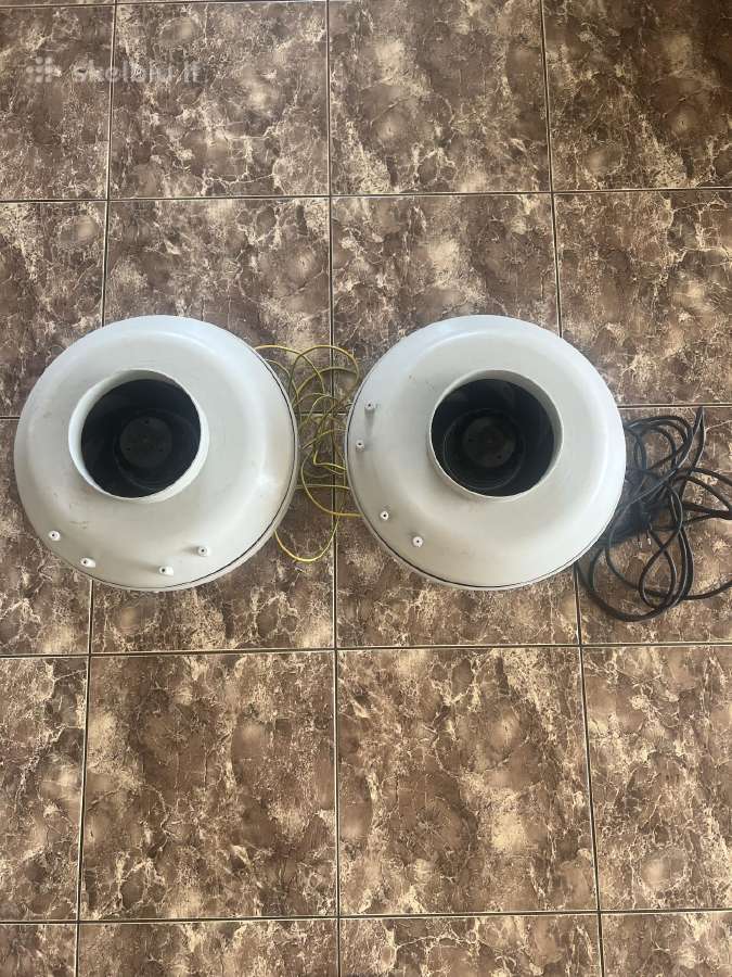 2 vnt. Systemair 150mm ortakiniai ventiliatoriai
