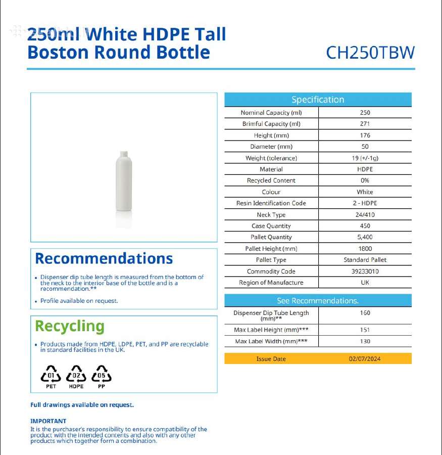 250 ml Hdpe buteliukai su purkštukais 24/410 - nuotraukos Nr. 5