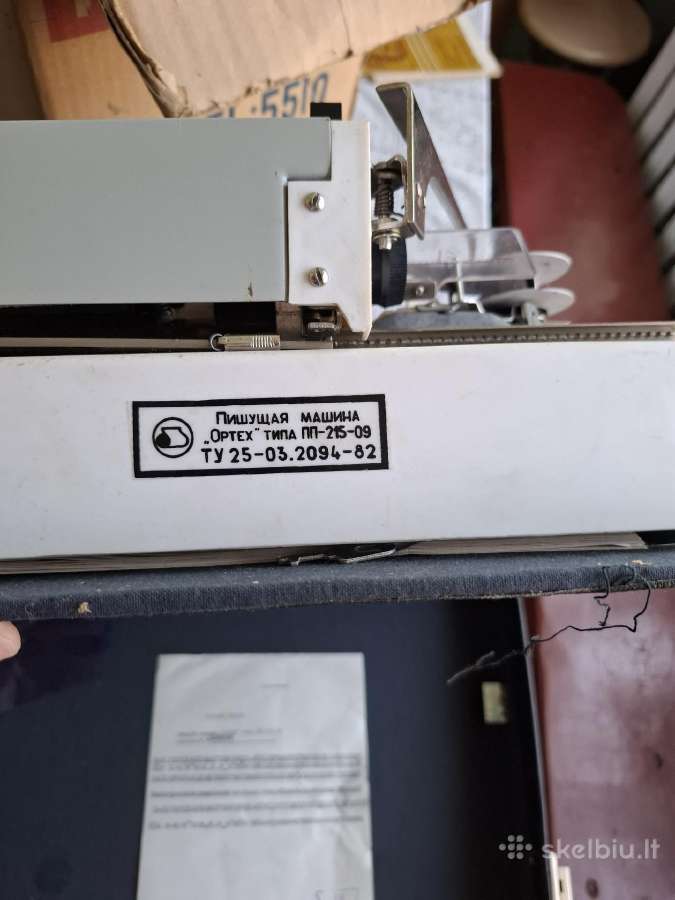 Rašomoji mašinėlė Ortex Pp-215-09 su originaliu dė - nuotraukos Nr. 2