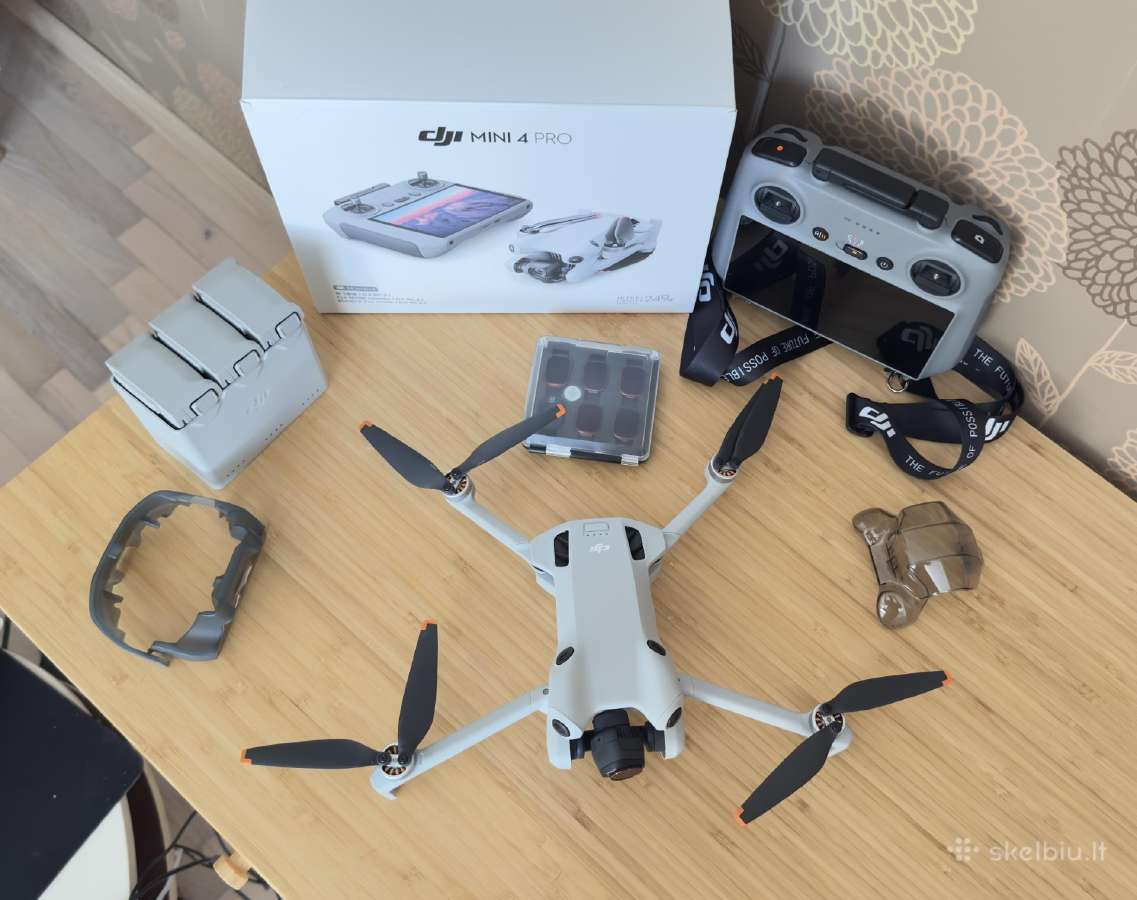 Dji Mini 4 Pro Fly More Combo dronas su Dji RC 2v - nuotraukos Nr. 3