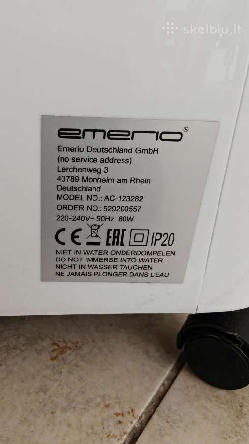 Parduodu oro vėsintuvą Emerio Ac-123282 - nuotraukos Nr. 5