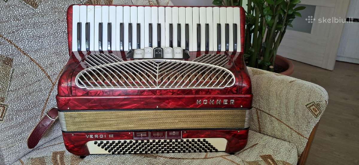 Akordeonas Hohner verdi 3 - nuotraukos Nr. 9