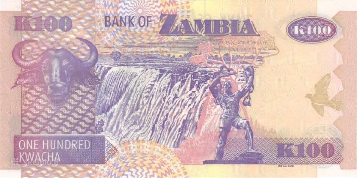 Zambia 100 kwacha 2008. Unc. P