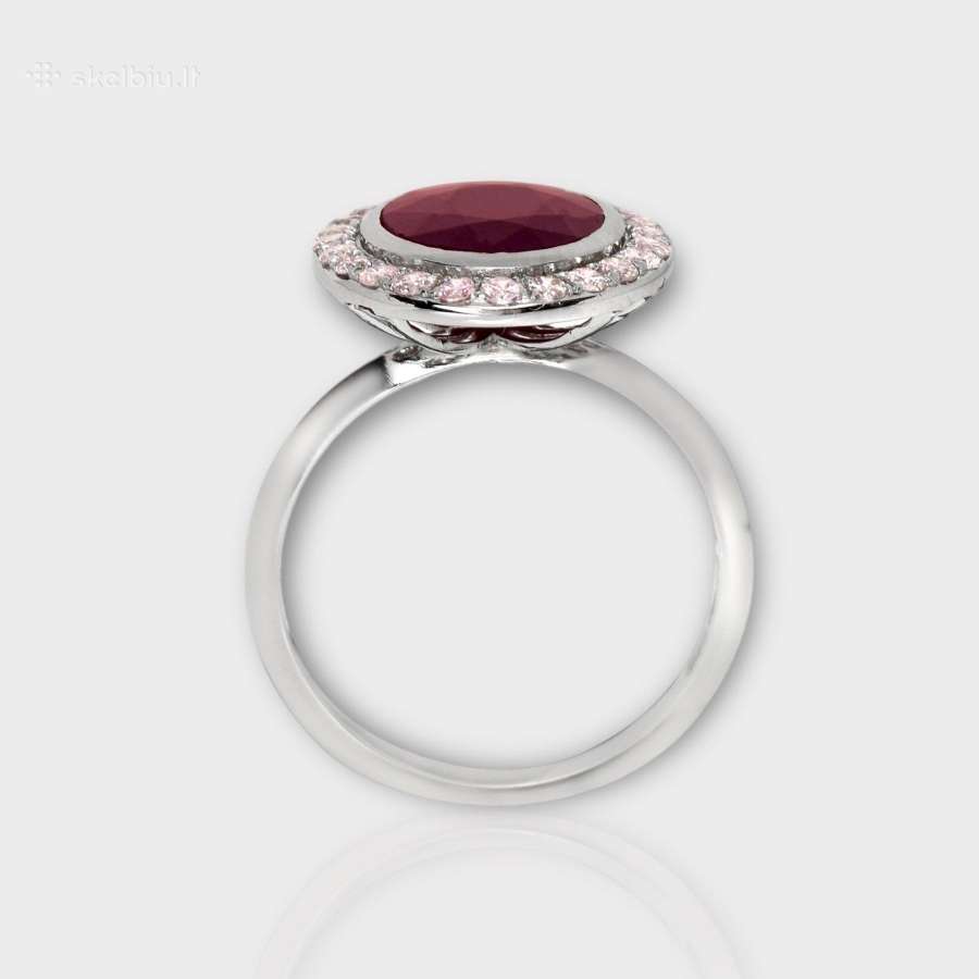 Aukso žiedas su nekaitintu rubinu (4,68ct) - nuotraukos Nr. 4