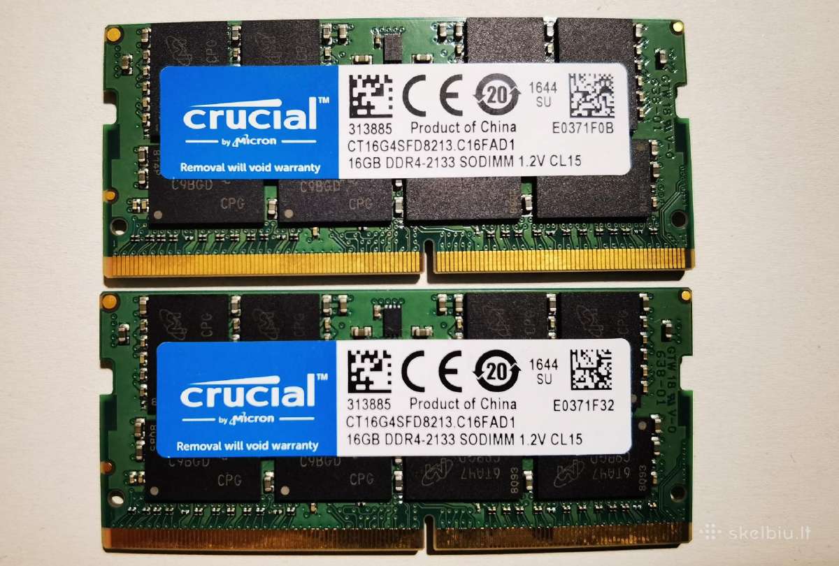2x16 GB -Ddr4 RAM laptopui - nuotraukos Nr. 2