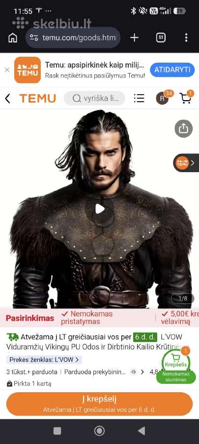 Vikingo kostiumas - nuotraukos Nr. 2