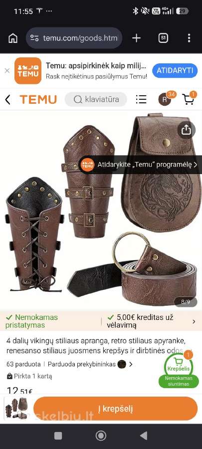 Vikingo kostiumas - nuotraukos Nr. 3