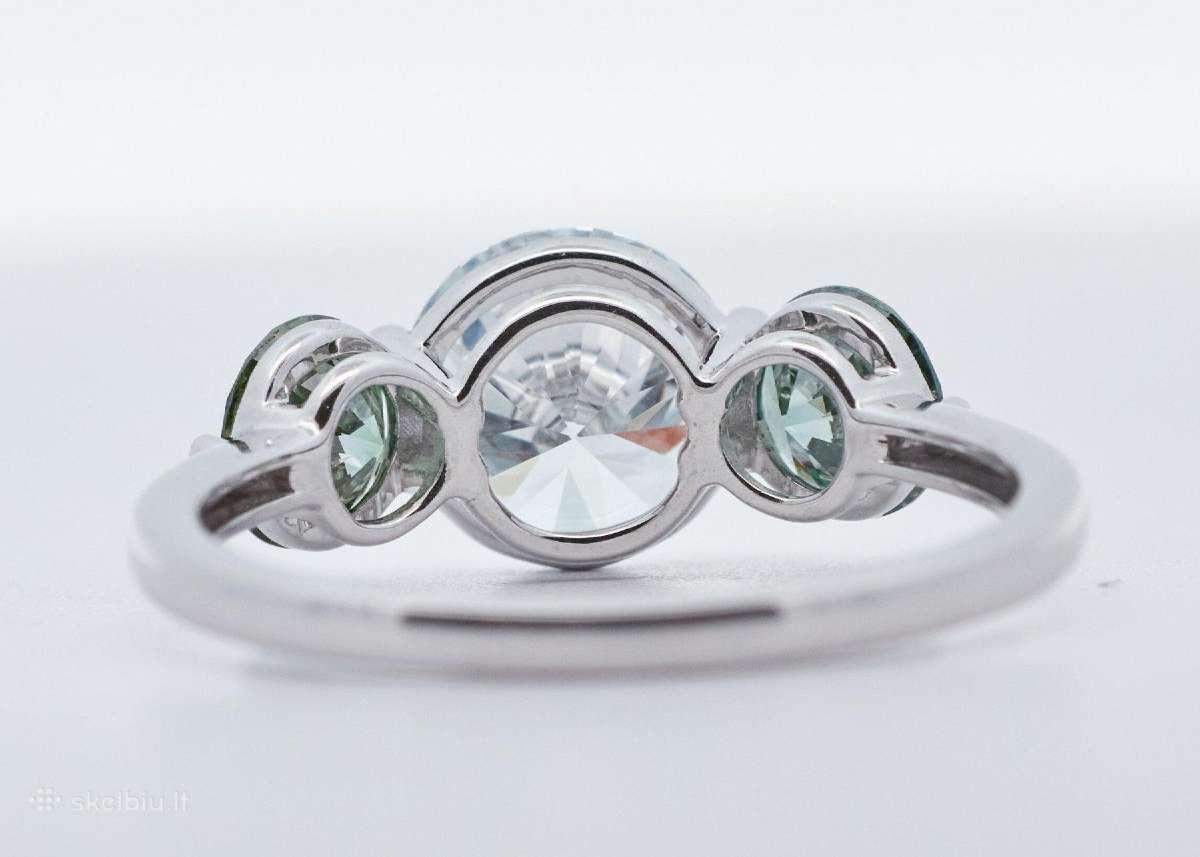Aukso žiedas su LG briliantais (2,52ct) - nuotraukos Nr. 3
