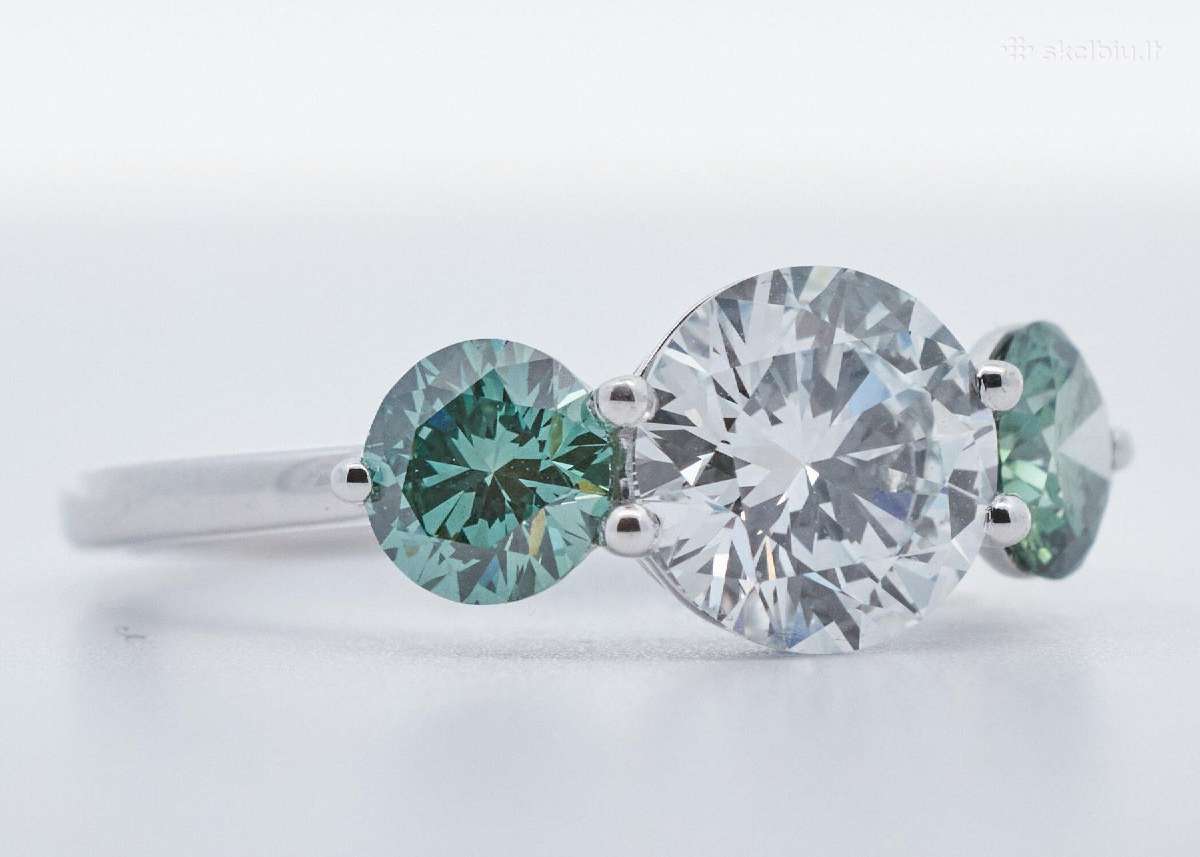 Aukso žiedas su LG briliantais (2,52ct) - nuotraukos Nr. 4