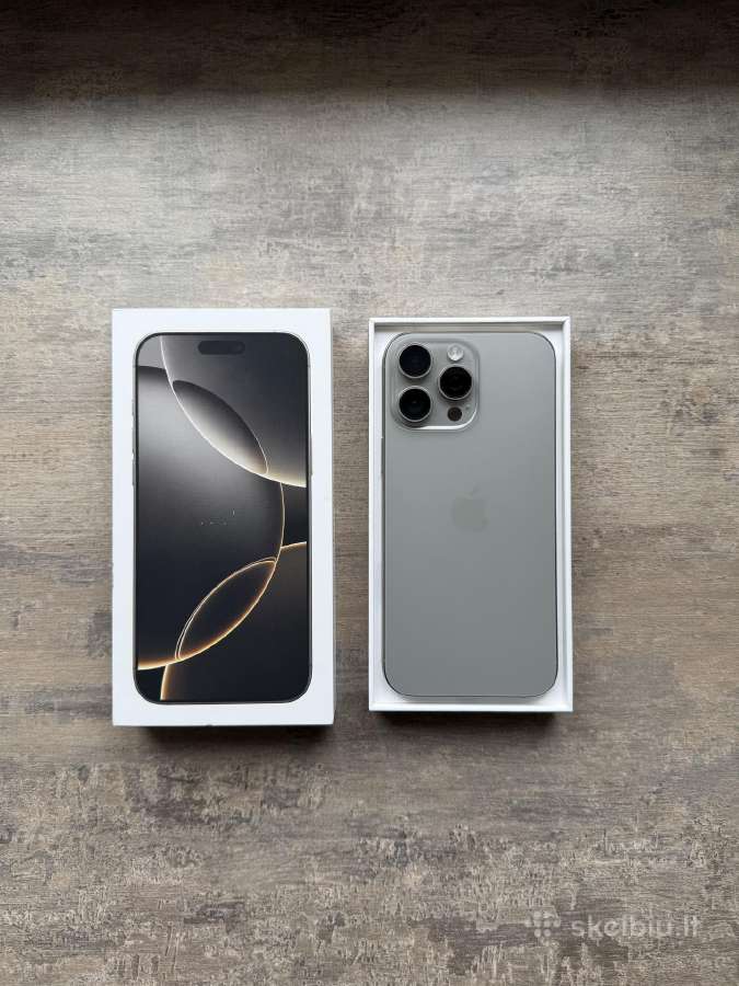 Apple iPhone 16 pro Max 256gb Puikios būklės