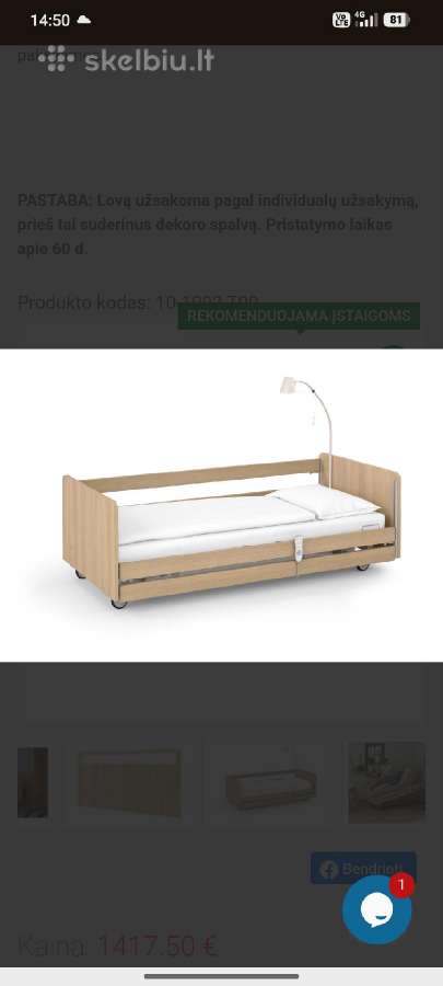 Elektrinė funkcinė lova