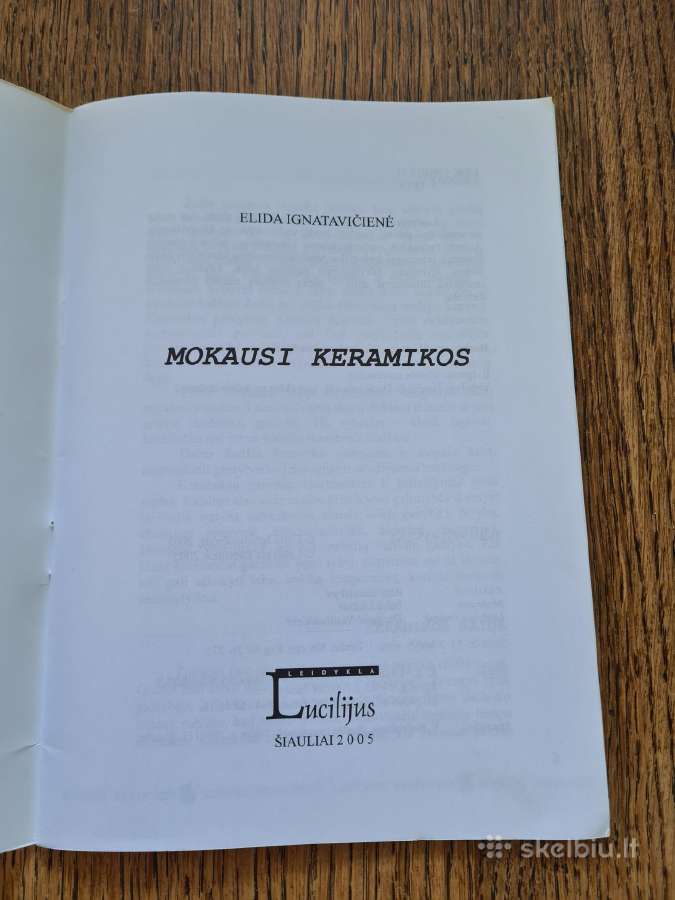 Mokausi keramikos - nuotraukos Nr. 3