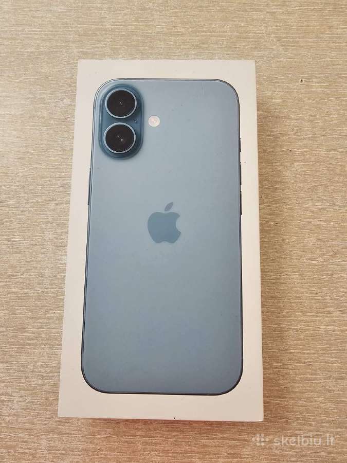 Apple iPhone 16 128gb Teal, (D) Garantija - 650eur