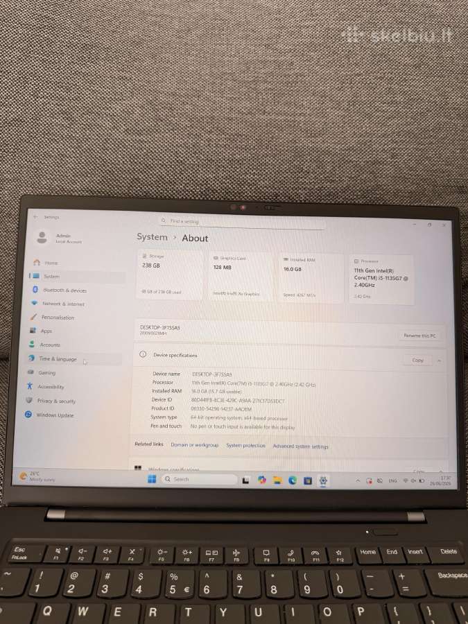 Lenovo thinkpad x1 carbon - nuotraukos Nr. 7