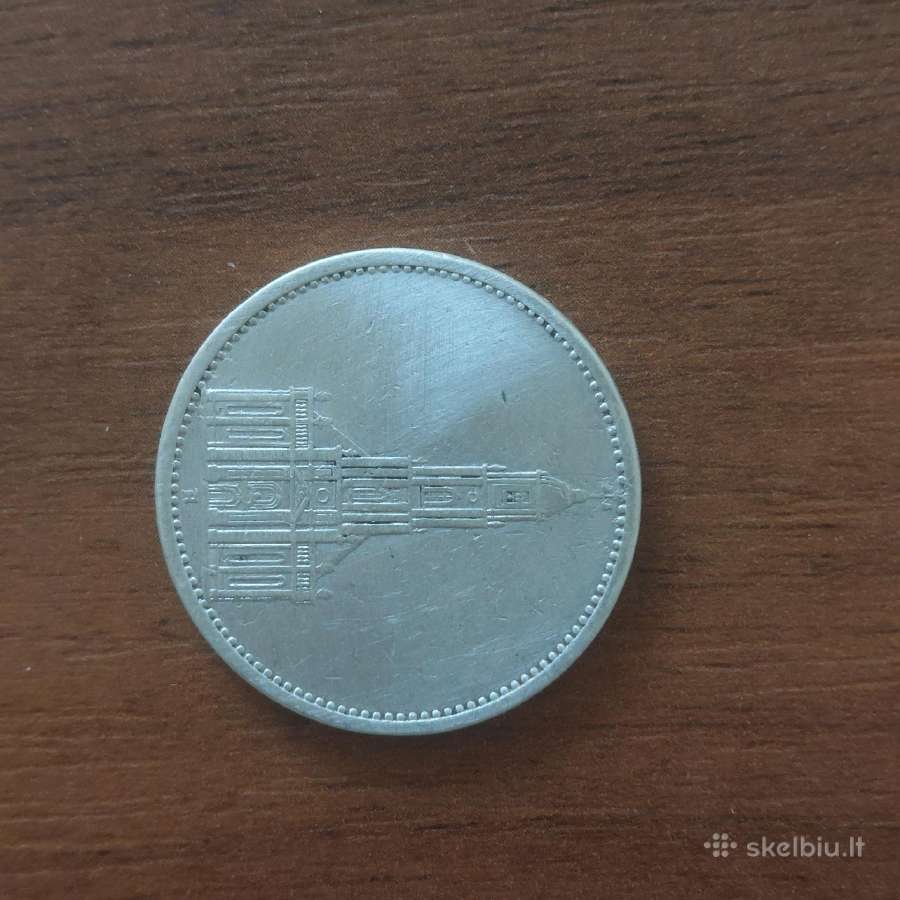 5 Reichsmark 1935 m. Germany ,Vokietija - nuotraukos Nr. 2