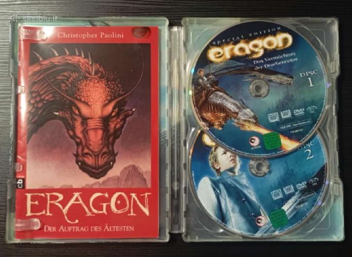 Dvd filmas Eragon steelbook formatas - nuotraukos Nr. 2