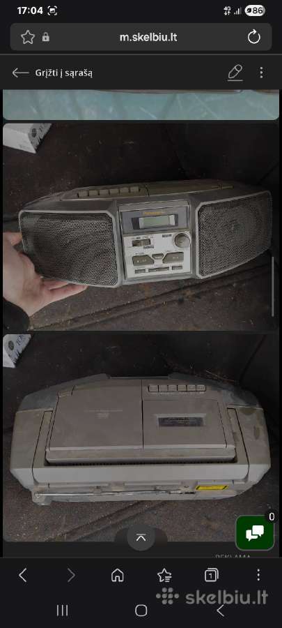 Magnetolos ir boomboxai ir pns. - nuotraukos Nr. 37